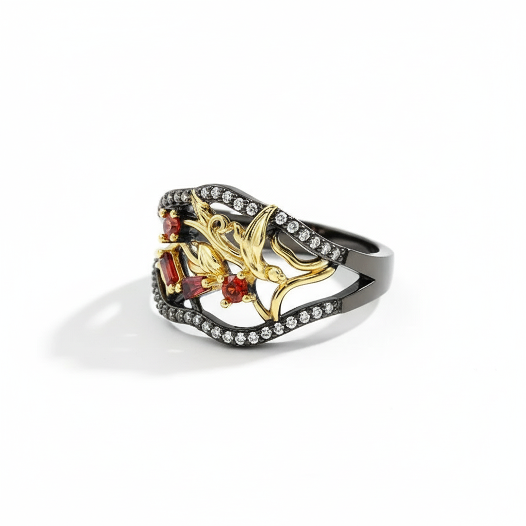 Crimson Thorn Ring