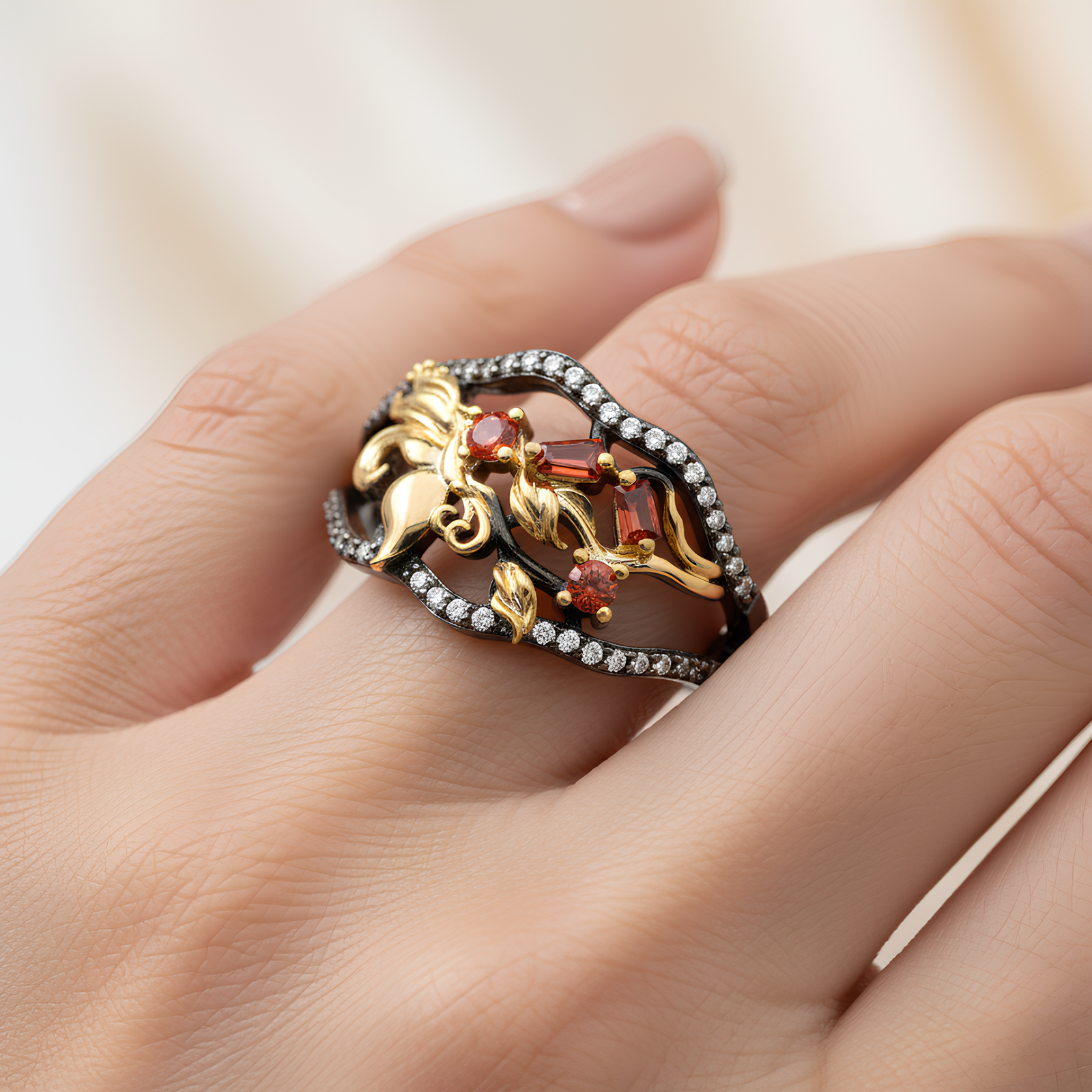 Crimson Thorn Ring