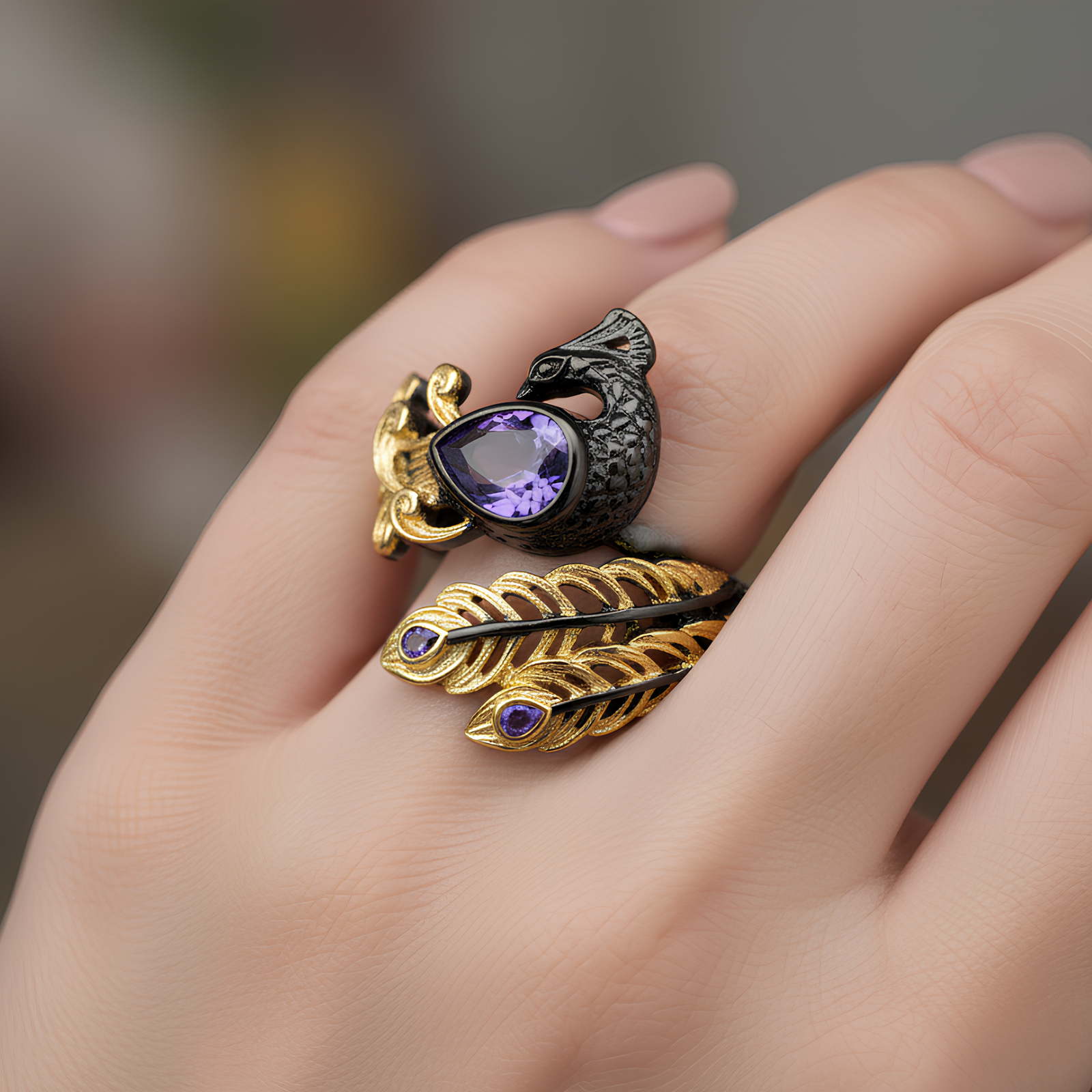 Peacock Ring